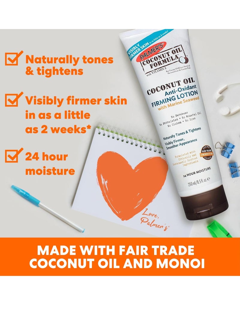 PALMER'S - Palmer's Coconut Oil Firming Lotion, Anti-Oxidant, Free of Dyes, Parabens, Phthalates, Mineral Oil & Gluten - 250ml - Image 1
