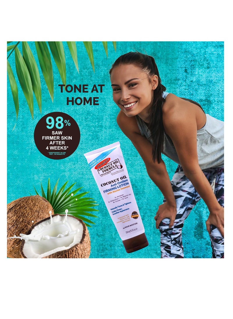 PALMER'S - Palmer's Coconut Oil Firming Lotion, Anti-Oxidant, Free of Dyes, Parabens, Phthalates, Mineral Oil & Gluten - 250ml - Image 1