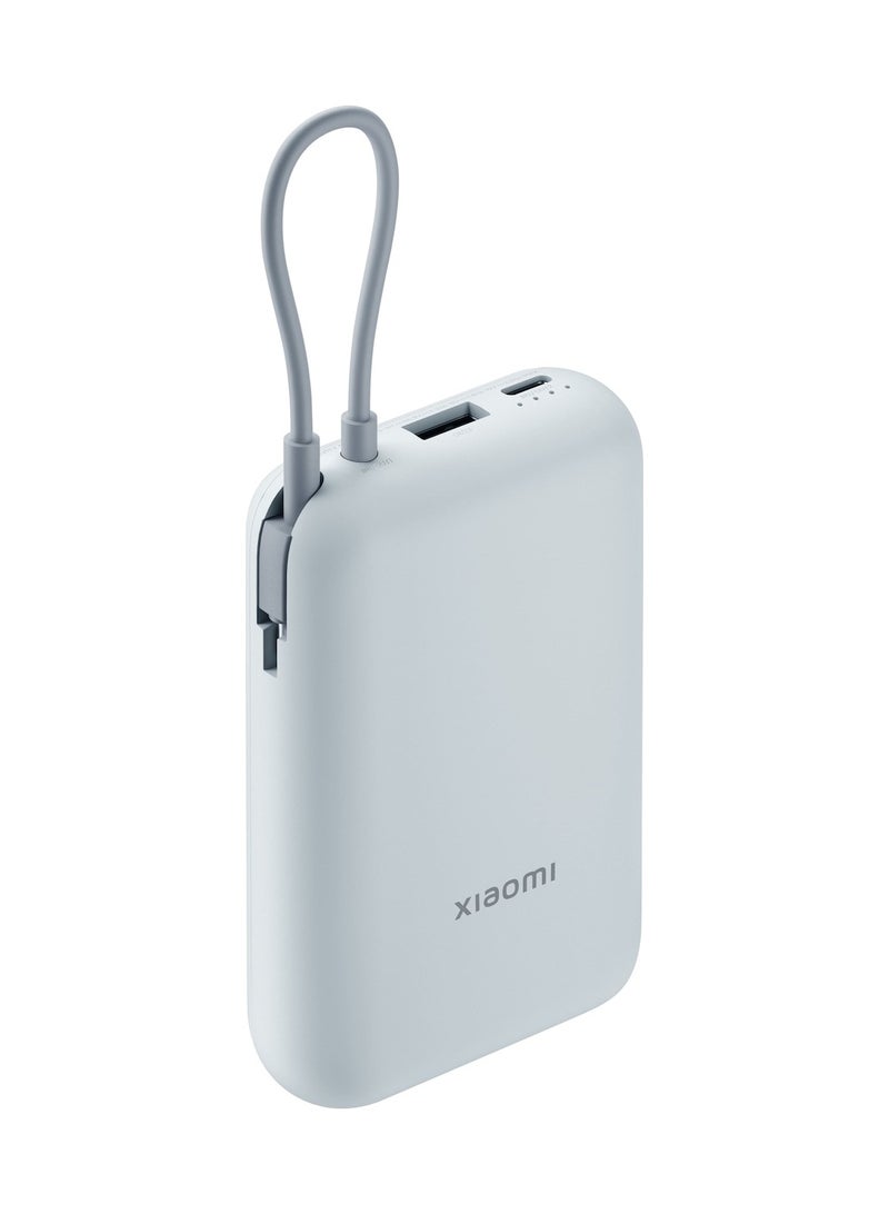 Xiaomi 10000 mAh Power Bank 10000mAh (Integrated Cable) Ice Blue | 22.5W MAX Power | Type-C two-way fast charging | Nine layers of safety protection Ice Blue - Image 2