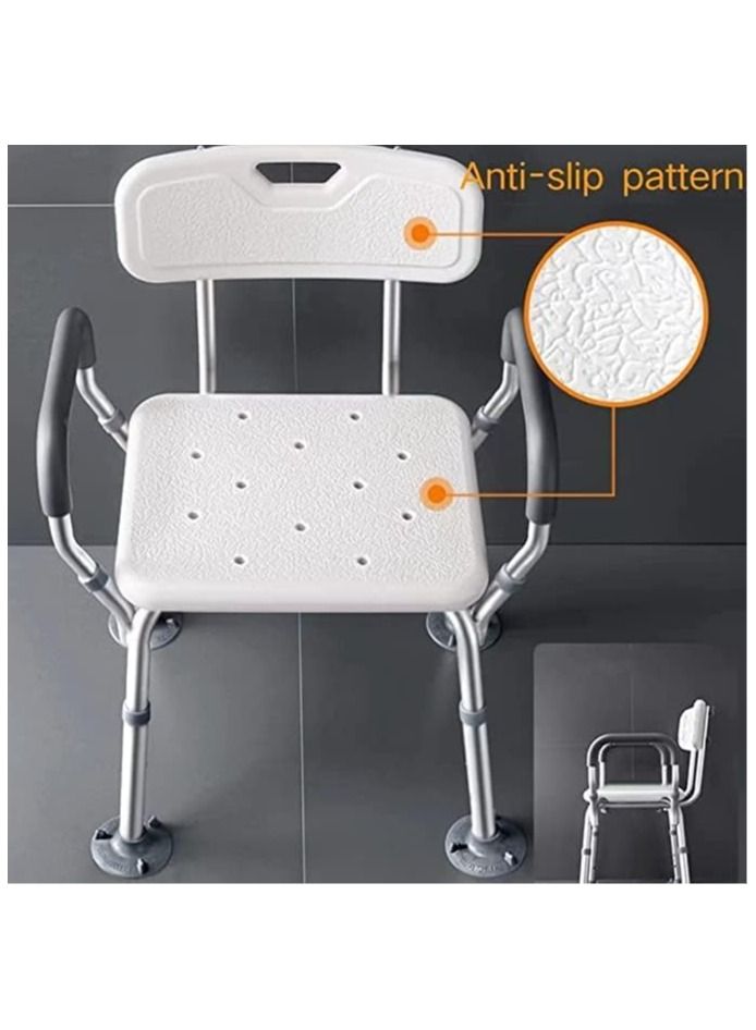 Cool Baby Style Shower Sliding Stool with Armrests Foldable