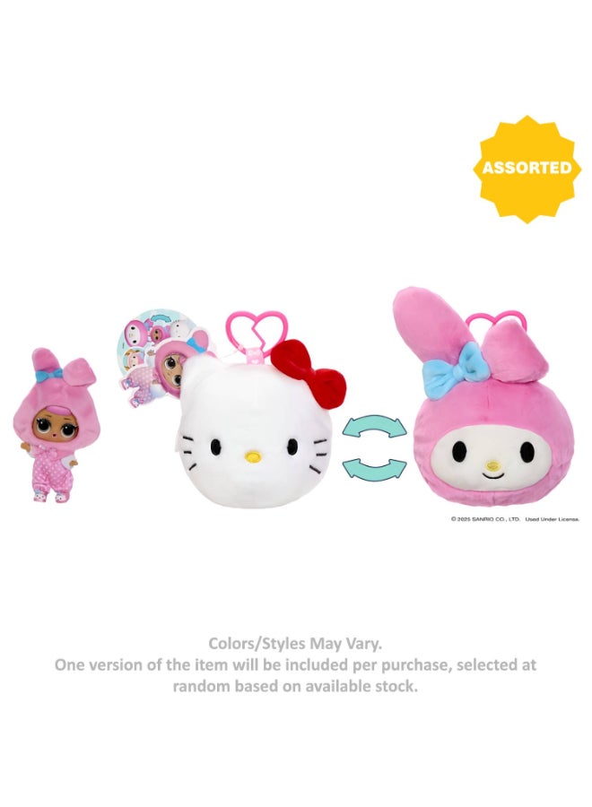 L.O.L. Surprise! Sanrio Hello Kitty and Friends Clip-On Reversible Plush Toy with Matching Tot (Assorted) - Image 2