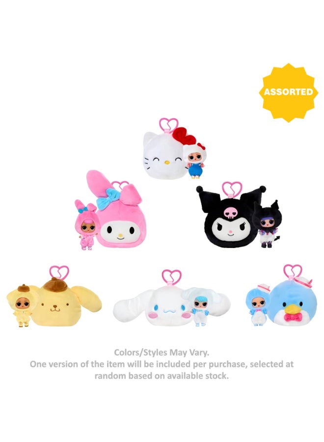 L.O.L. Surprise! Sanrio Hello Kitty and Friends Clip-On Reversible Plush Toy with Matching Tot (Assorted) - Image 1