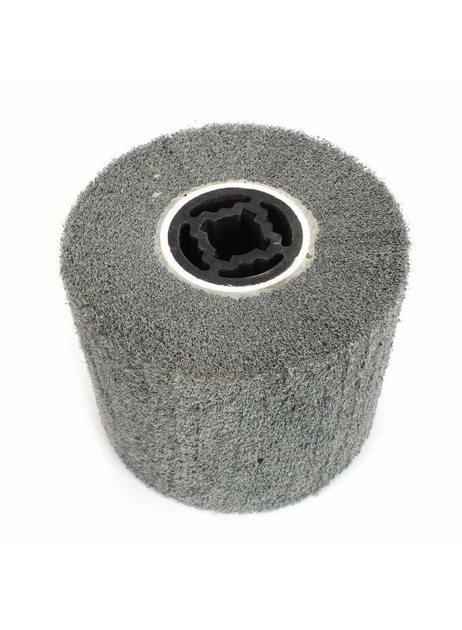 Baisiky 120x100x19mm Non-Woven Abrasive Wire Drawing Polishing Burnishing Wheel Flap Brush for Surface Treatment Stainless Steel, Aluminum, Copper, and More - 400 Grit - Image 5