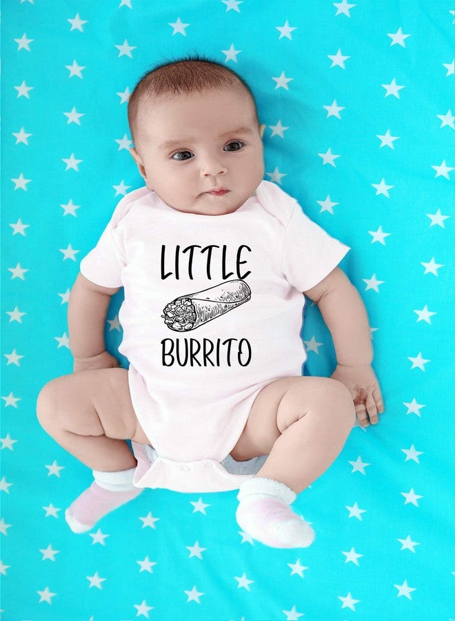 CBTwear Little Burrito - Baby Clothes - Funny Newborn Bodysuit Outfits for Boys and Girls (Newborn, White) - Image 4