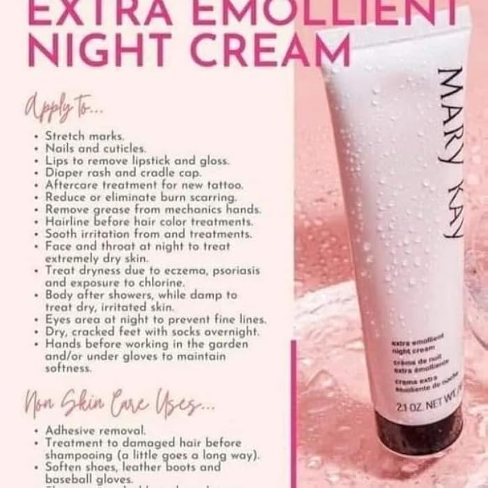 Mary Kay Extra Emollient Night Cream ~ 2.5 Oz Jar - Image 1