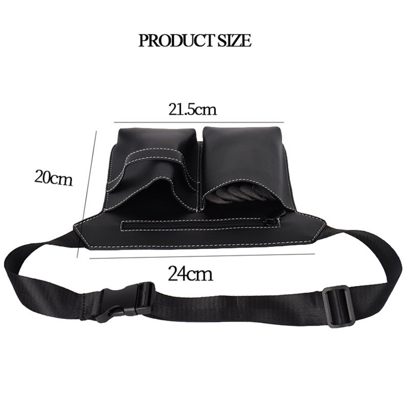 Hair Scissor Holster Khaki Multi-Functional Design Hairdressing Pouch - High-Quality Durable Material Barber Pouch for Professional Hairstylists Barbers Salon Use - Image 2