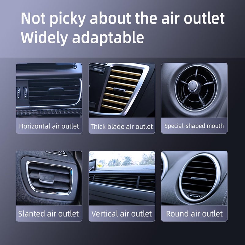 iLulala Car Air Vent Storage Bag Organizer Pocket, Sunglass Holder Car Mount Phone Holder Coin Key Card Case Organizer with Clip, Car Air Vent Phone Holder Coin Key Card Case Organizer. (Black) - Image 2