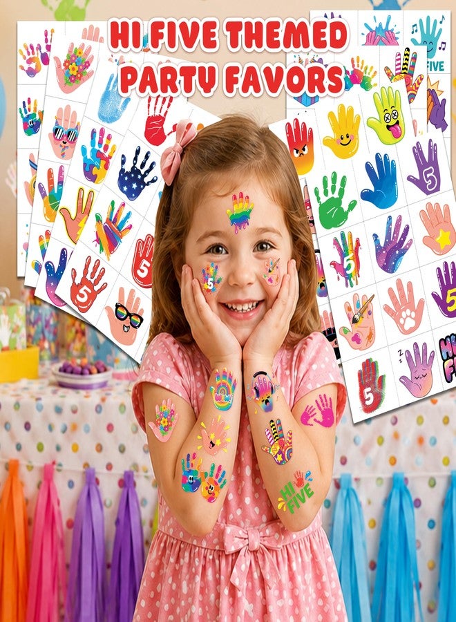 91TATTOOS 96 PCS Hi Five Temporary Tattoos for Kids - Image 2