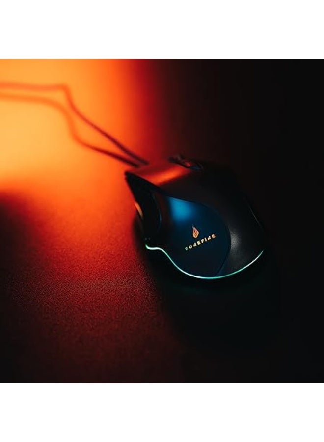 SureFire Martial Claw Gaming Mouse with RGB Lighting, PC Mouse with 7 Programmable Buttons, Wired Mouse, 7,200 DPI Computer Mouse with 1.8 m Cable - Image 5
