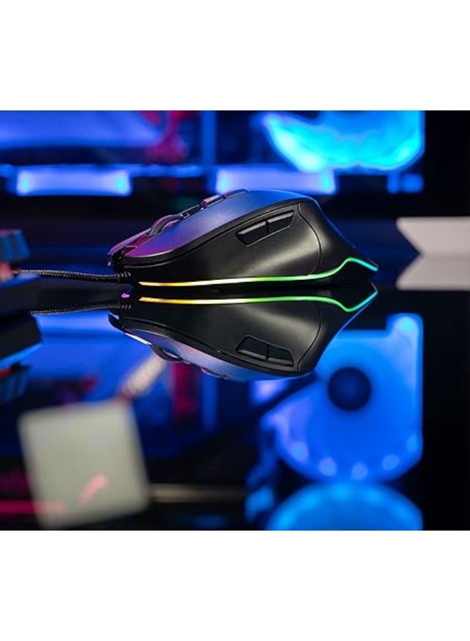 SureFire Martial Claw Gaming Mouse with RGB Lighting, PC Mouse with 7 Programmable Buttons, Wired Mouse, 7,200 DPI Computer Mouse with 1.8 m Cable - Image 3