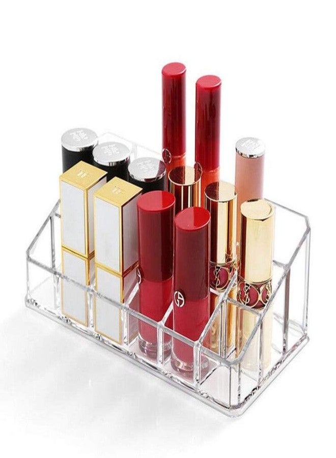 Weiai Lipstick Holder 18 Spaces Lipgloss Organizer, 3 Rows - Multi Level, Makeup Holder & Cosmetics Storage Display - Image 1