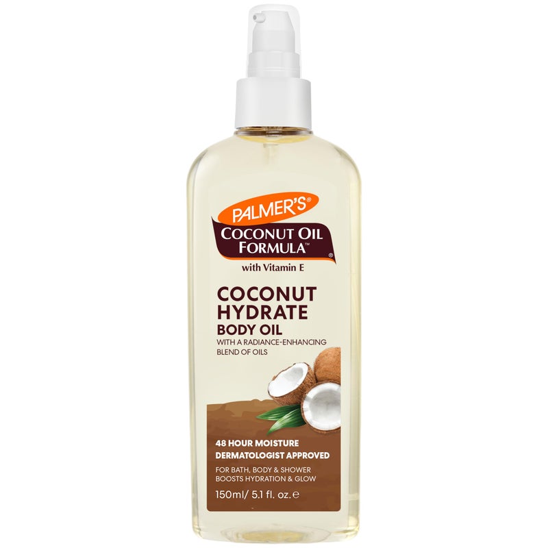 Palmer's Coconut Oil Formula Body Oil, Body Moisturizer with Green Coffee Extract, Bath Oil for Dry Skin, 5.1 Ounces (Spray Cap) - Image 1