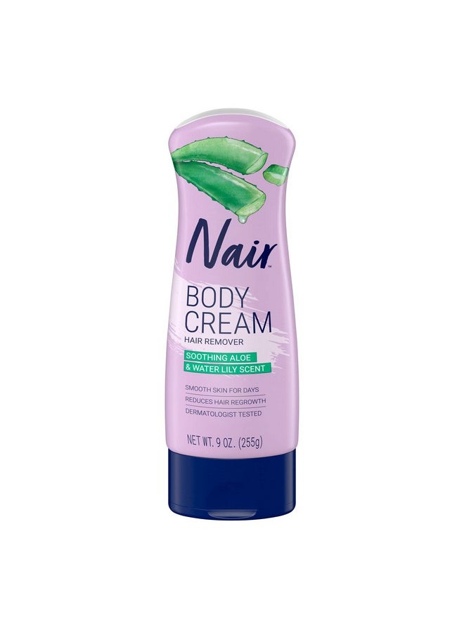 Nair - Air Hair Removal Body Cream With Aloe And Water Lily Leg And Body Hair Remover 9 Oz Bottle - Image 1