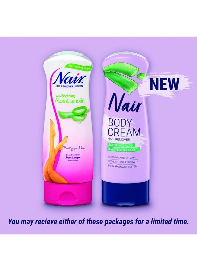 Nair - Air Hair Removal Body Cream With Aloe And Water Lily Leg And Body Hair Remover 9 Oz Bottle - Image 1