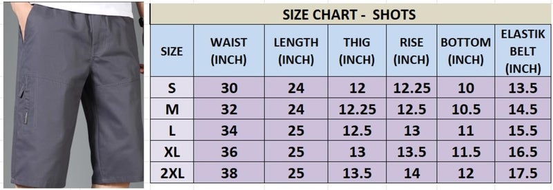 Lymio Men Shorts || Men Shorts Cotton Casual (Shorts-32-Light Grey-L) - Image 2