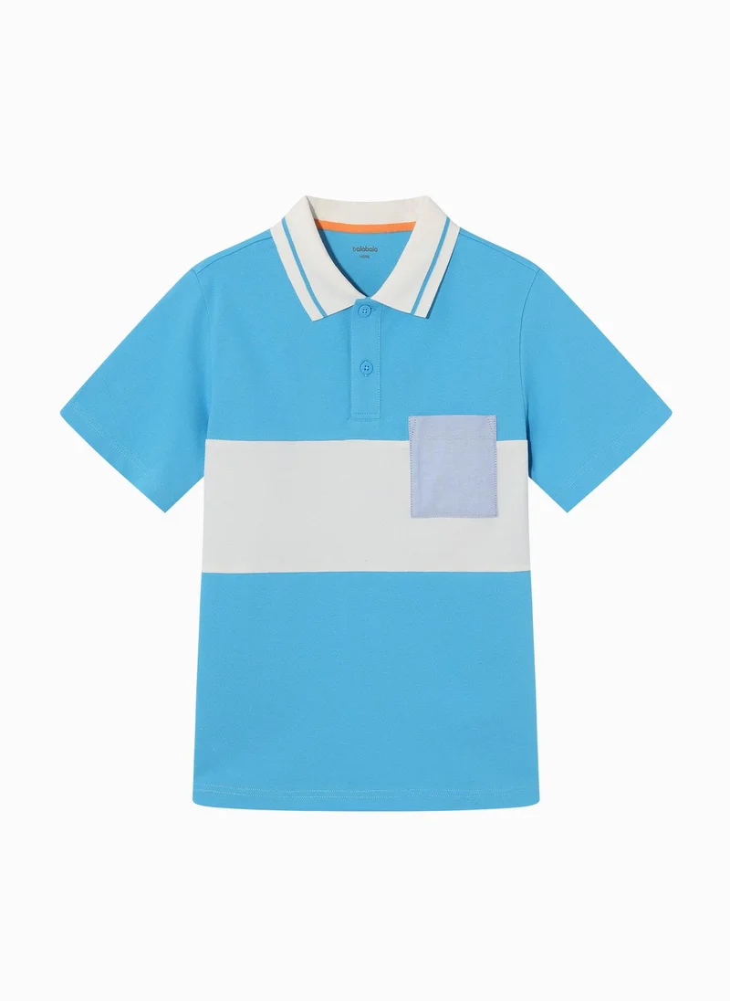 Balabala Kids Boy Lapel short-sleeved T-shirt