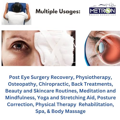 METRON Face Down Prone Pillow for After Eye Surgery, Helps in Retinal Detachment Muscular Hole & Vitrectomy Recovery, Ideal for Massage & Prone Sleeping Cushions Visit The Store - Image 5