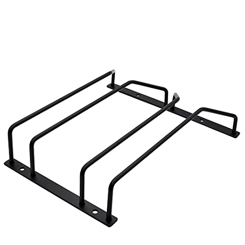 zoohot 9.6-Inch Wine Glass Rack - Under Cabinet Stemware Wine Glass Holder Glasses Storage Hanger Metal Organizer for Bar Kitchen Black (2 Rows, 1 Pack) - Image 2
