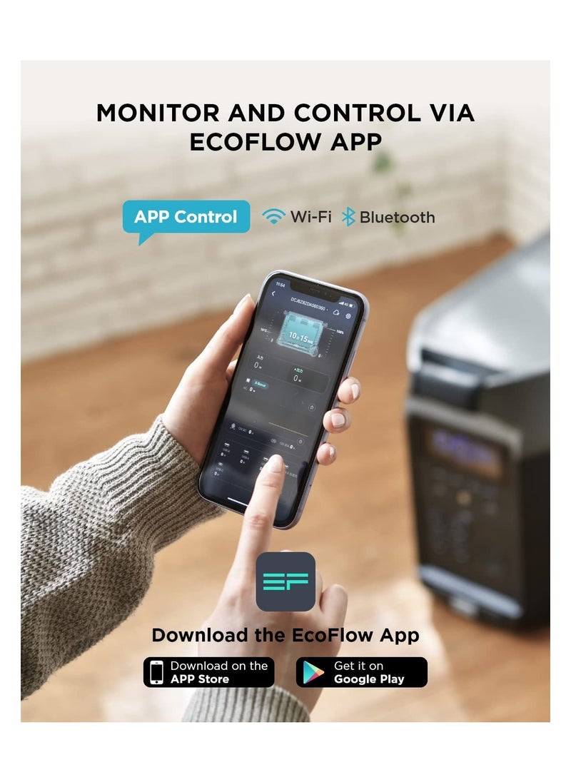 ECOFLOW - EF ECOFLOW DELTA Pro Portable Home Battery, Expandable Portable Power Station, 3.6kWh-25kWh, Huge 3600W AC Output, Solar Generator For Home Backup, Travel, Outdoor Camping - Image 1