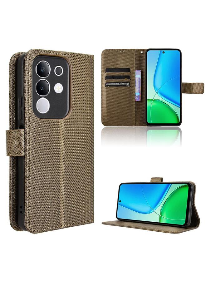 erorex Case For vivo Y29 4G / T4x 5G Diamond Texture Leather Phone Case - Image 1