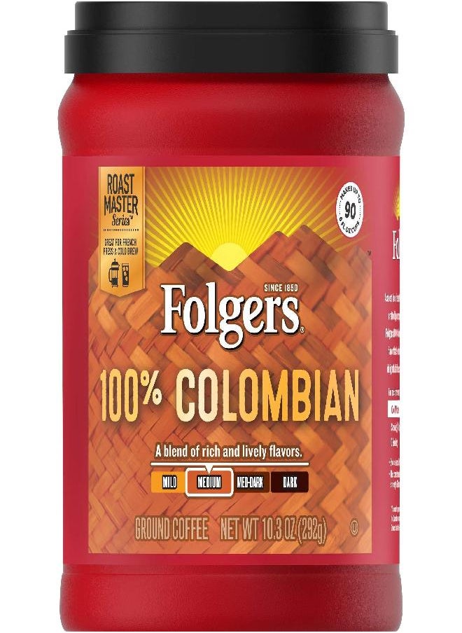 Folgers Folgers 100% Colombian Medium Roast Ground Coffee, 10.3 Ounces  - Image 4