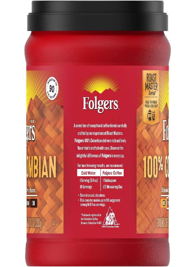 Folgers Folgers 100% Colombian Medium Roast Ground Coffee, 10.3 Ounces  - Image 3