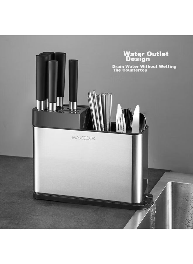 MAX COOK Maxcook Knife Holder, Chopstick Holder, Kitchen Storage Rack, Draining Rack, Storage Rack Mczw297 - Image 4