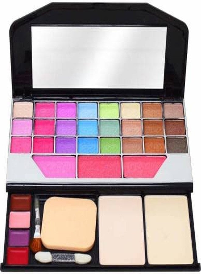 PROTYA PRO TYA All In One Makeup Kit + Eyeliner Maskara Eyebrow Pencil + 6 pcs Puff Set + Fab 5 Lipstic (6155) - Image 3