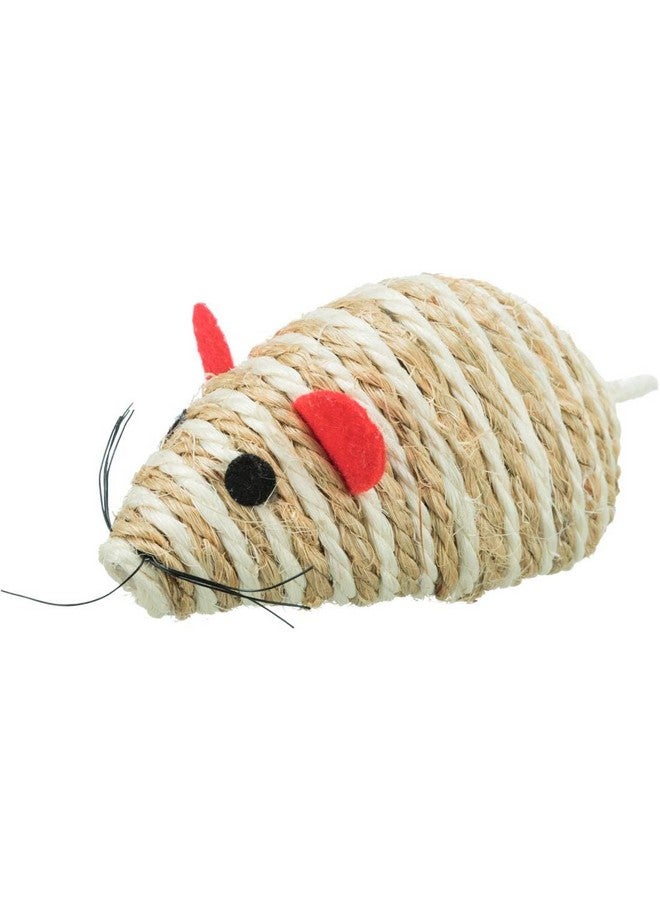 تريكسي لعبة الفأر للقطط والقطط الصغيرة للعب الصيد والفريسة، لعبة الفأر التفاعلية المصنوعة من نبات السيزال، 10 سم، أي لون واحد - Image 3