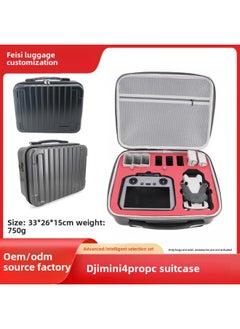 Generic For DJI For DJImini4pro UAV Portable Portable Anti-seismic Toolbox PC Hard Shell Storage Box Messenger Bag-Color:Applicable To Mini3pro (black Shoulder Strap Model)-Size:33*26*15cm  - Image 2