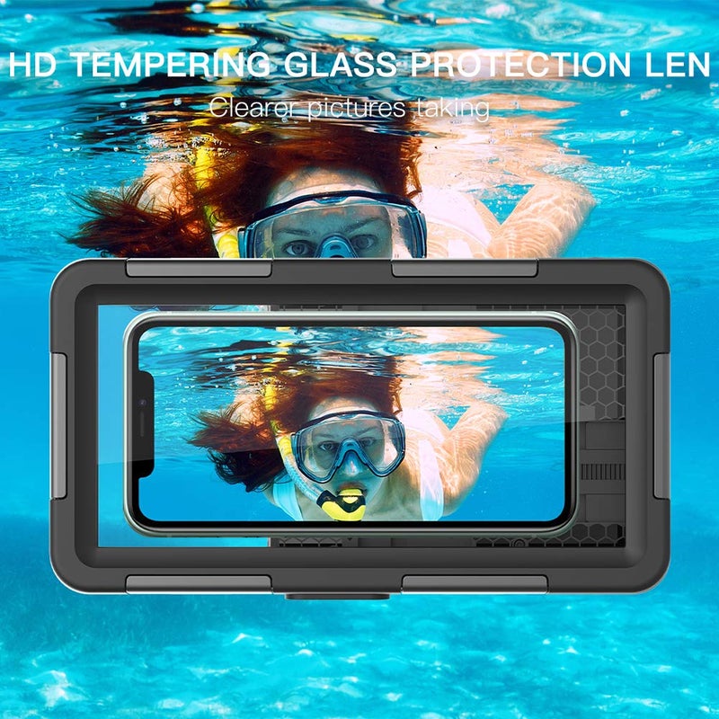LY LANYOS Waterproof Underwater Snorkeling Diving Phone Case for iPhone 16/15/14/13/12/11 Pro Max Mini and Galaxy S25/S24/S23/S22/S21 Ultra Plus Professional [15m/50ft] Photo Video Cover (SG Black) - Image 4