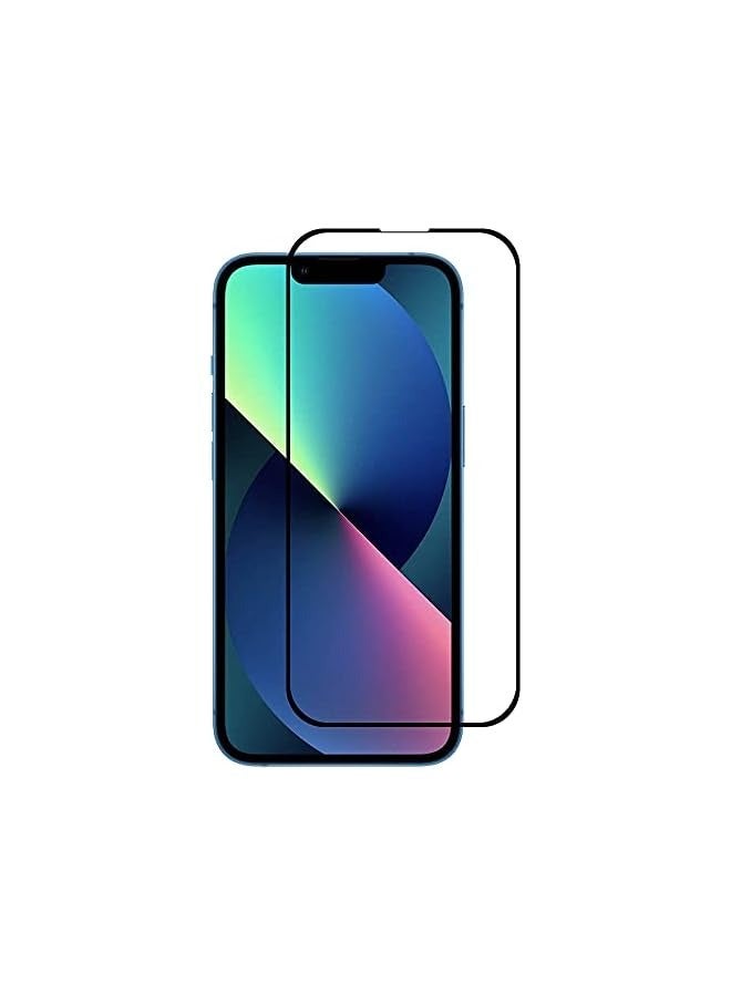 بروماس واقي شاشة متوافق مع iPhone 13 6.1 بوصة، واقي شاشة من الزجاج المقوى بتغطية كاملة ثلاثية الأبعاد، شفاف عالي الدقة، طبقة حماية مميزة عالية الجودة صلابة 9H - Image 1