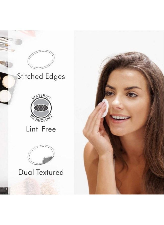 Tulips 50 Round Facial Cotton Pads In A Ziplock Bag (Pack Of 2); Made From 100% Pure Soft Cotton Best For Applying & Removing Makeup Safe For Sensitive Skin  - Image 4