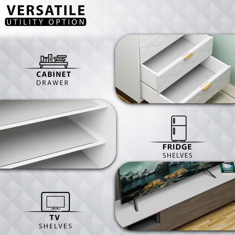 Easy Home EASYHOME Multipurpose 60cm x 5m Waterproof EVA Lines Anti Slip Mat for Kitchen, Bathroom Cabinet Kitchen Drawer Shelf Liner Sheets Roll, Non-Slip Fridge Mat, Table Mat (60cm x 5 Metres Roll, Clear) - Image 3
