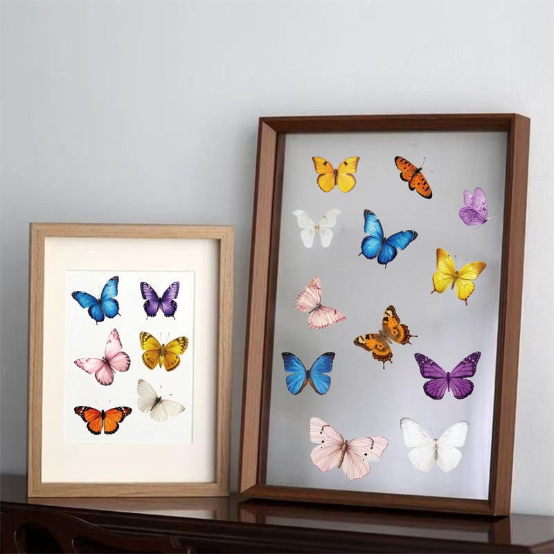 WANGHENG 600Pcs Butterfly Stickers,Self-Adhesive PVC Vintage Butterfly Stickers for Scrapbook, Laptop, Journal, DIY Project, Window, Envelope Spring Themed Party Decors - Image 5
