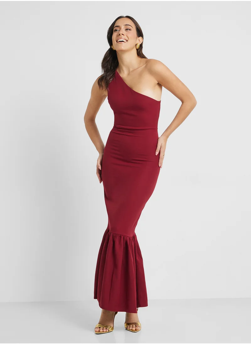 Ella Limited Edition One Shoulder Dress In Mermaid Cut