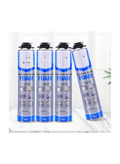 PU Foam Spray 750ml (12-Pack) – High Expansion, Strong Adhesion, Multipurpose Insulation & Sealing Foam – Ideal for Gaps, Cracks, Doors, Windows & Construction – Fast Curing, Moisture Resistant