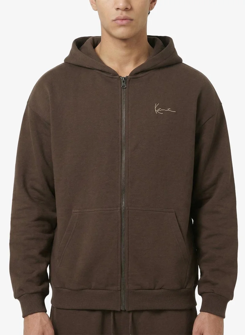 Karl Kani  Small Signature Essential OS Zip Hoodie for Men | Best Price UAE