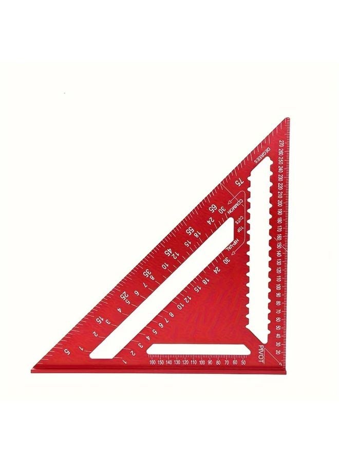 Blue Aluminum Speed Square Ruler 12 Inch Triangle Measuring Tool For Construction - Image 5