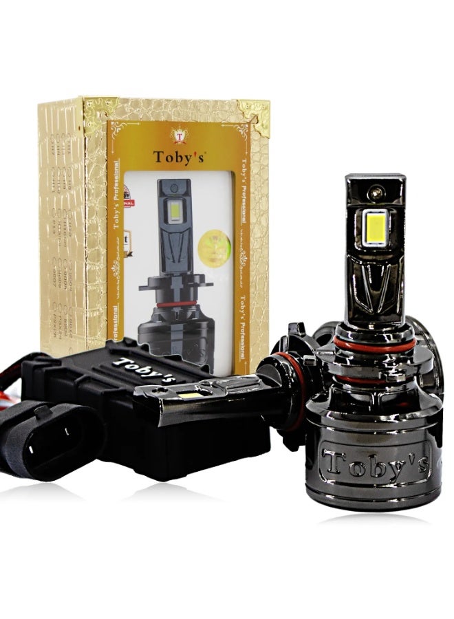توبيز مصباح أمامي LED للسيارة من Tobys TF120، قطعتان، أصلي، 120 واط/القطعة، قوة 12000 لومن/القطعة، بدرجة حرارة لون 6500 كلفن - H13