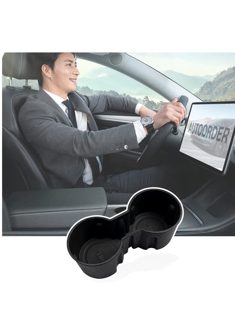 Center Console Cup Holder Insert for Tesla Model 3/Y - Compatible with New Console Accessories Only - Image 5