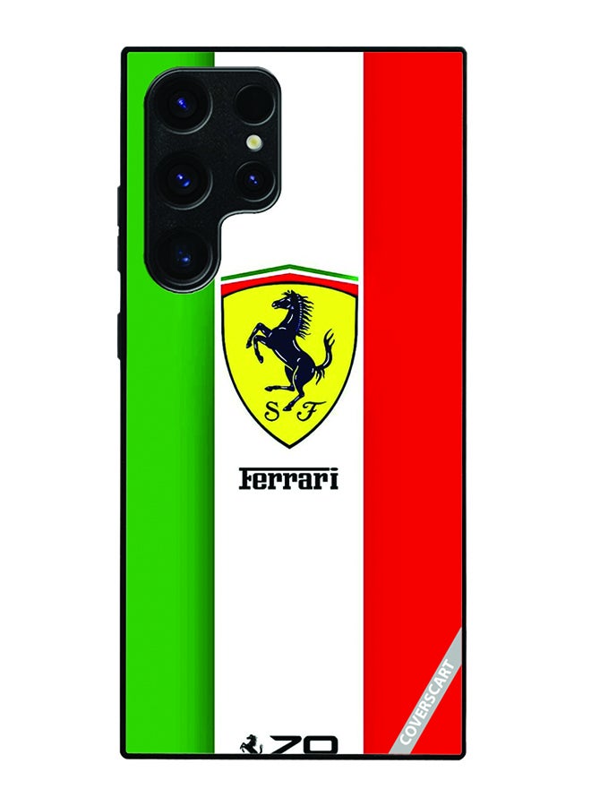 COVERSCART Protective Case Cover For Samsung Galaxy S24 Ultra Ferrari Design Multicolour