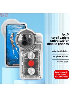 Generic Q3H Mobile Phone Waterproof Bag Diving Case Touchscreen Swimming Underwater Photo Sealing Bag Universal For Iphone 121314 Protection-Color:The Latest Arrival Exclusive For Iphone 13pro Special Transparent Color  - Image 2