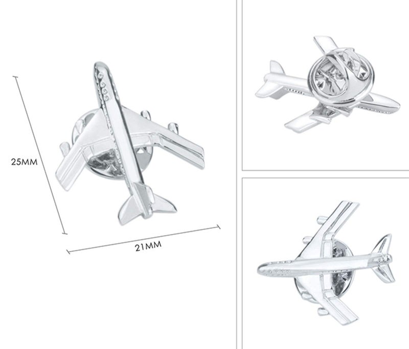 Vcufflinks Jet Airplane Plane Commercial Jetliner Brooch Lapel Pin - Image 4