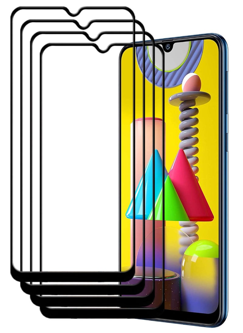 ACLIX 4 Pieces Antistatic ESD Dustproof Premium Quality High Definition Tempered Glass Screen Protector Designed For Samsung Galaxy M31 - Image 1