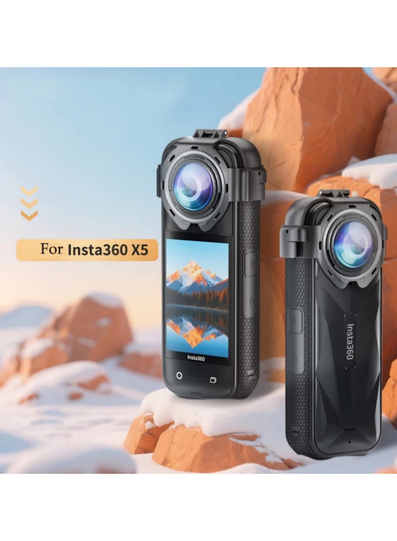 1PCS for Insta360 X5 Tempered Glass Lens Guard 9H Hardness Anti Scratch Anti Fog Protective Cover for Insta360 X5 Camera Accessories Optical Glass Lens Cap Mirror Shield Case  - Image 5