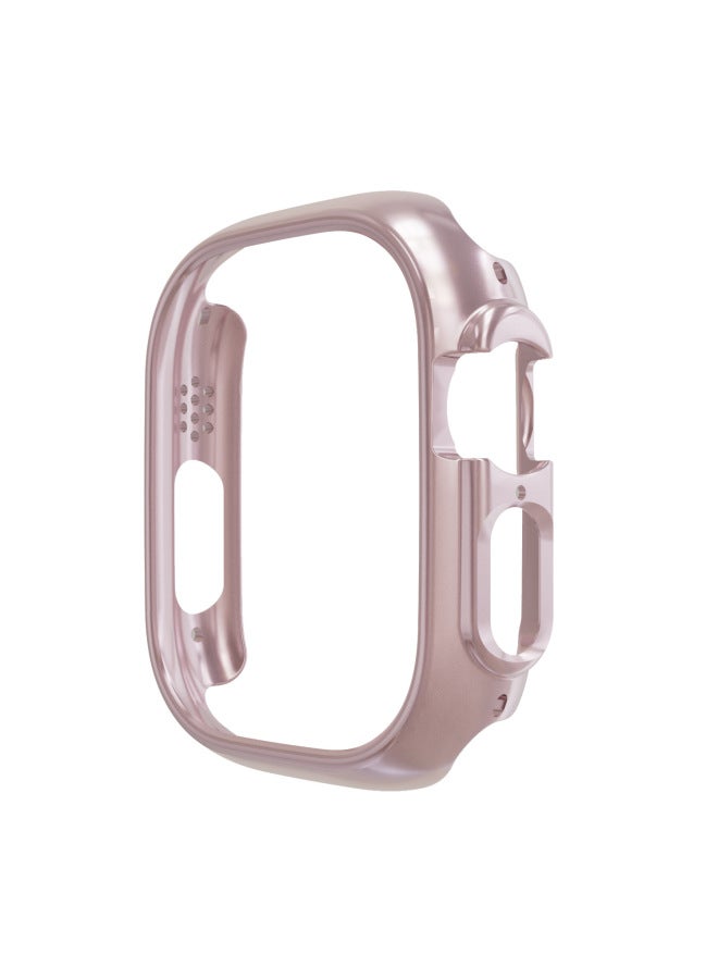 Frosted Shell Case For Watch 9 Ultra Style Frame Protective Cover For Iwatch Ultra Durable Shockproof Digital Computer-Color:11# Red Hollow Shell-Exterior Dimension:10th Generation 46mm