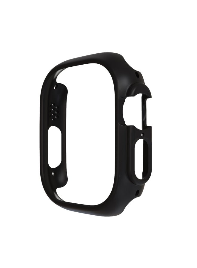 Frosted Shell Case For Watch 9 Ultra Style Frame Protective Cover For Iwatch Ultra Durable Shockproof Digital Computer-Color:11# Red Hollow Shell-Exterior Dimension:10th Generation 46mm
