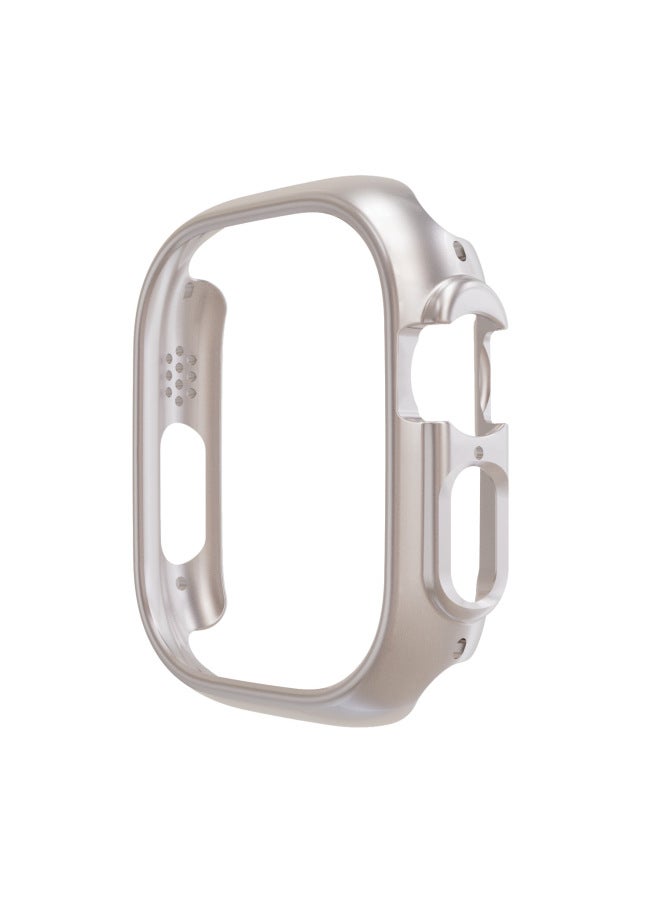 Frosted Shell Case For Watch 9 Ultra Style Frame Protective Cover For Iwatch Ultra Durable Shockproof Digital Computer-Color:11# Red Hollow Shell-Exterior Dimension:10th Generation 46mm