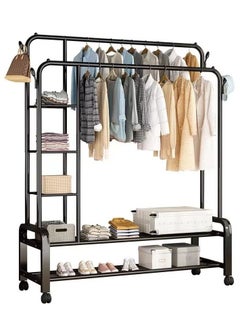 Ledin Clothing Garment Rack With Shelves Upgraded Length Cloth Hanger 